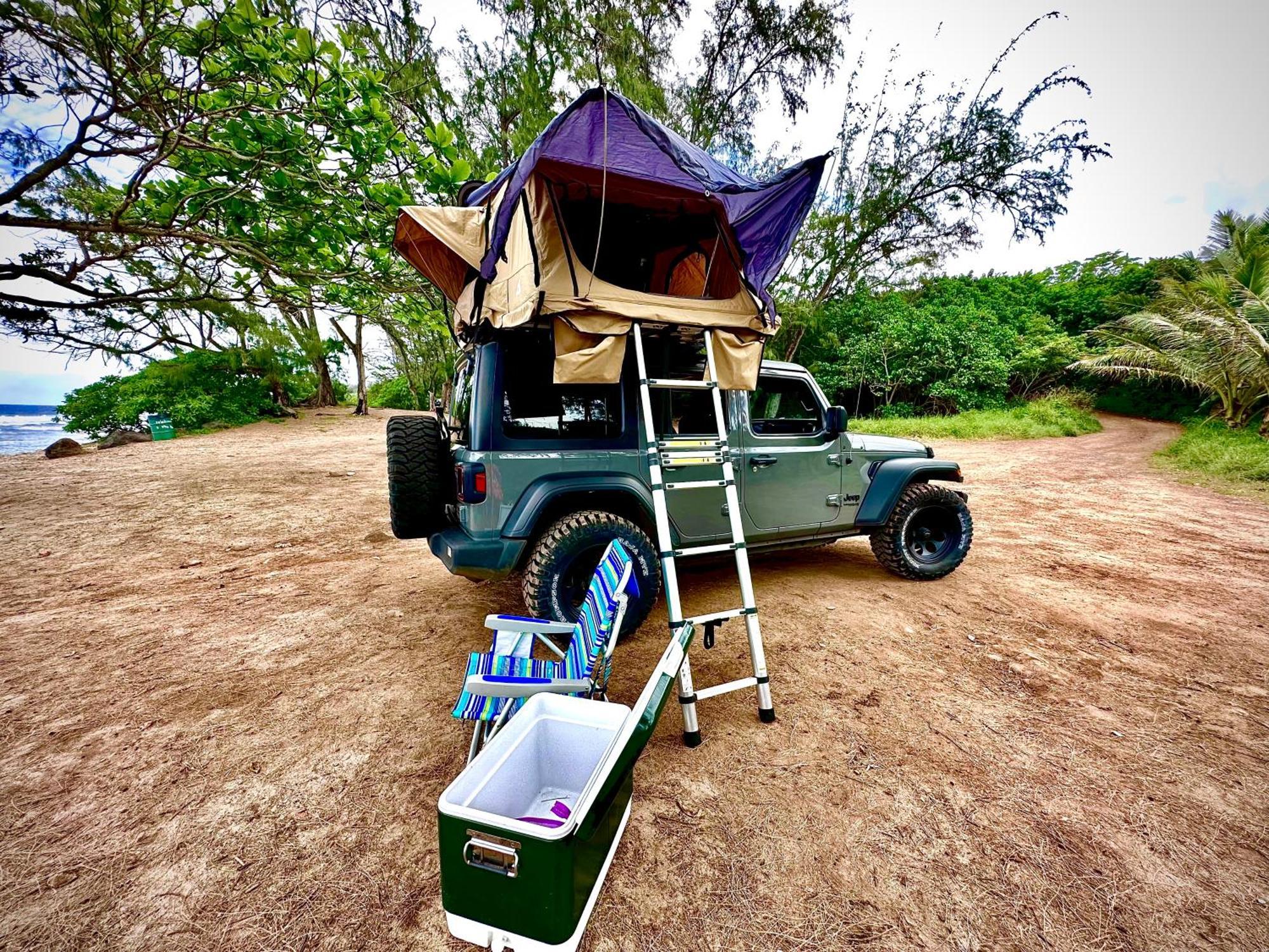 Explore Maui'S Diverse Campgrounds And Uncover The Island'S Beauty From Fresh Perspectives Every Day As You Journey With Aloha Glamp'S Great Jeep Equipped With A Rooftop Tent Паиа Экстерьер фото